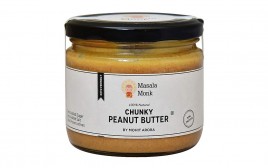 Masala Monk Chunky Peanut Butter   Glass Jar  300 grams